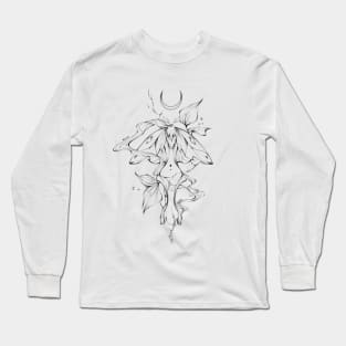 Lunar moth by elizmil Long Sleeve T-Shirt